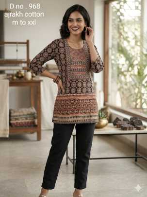 Ajrakh Short Kurti